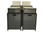 Colourfast Rattan Garden Furniture Sofa Set With Cushion Disassemble Structure