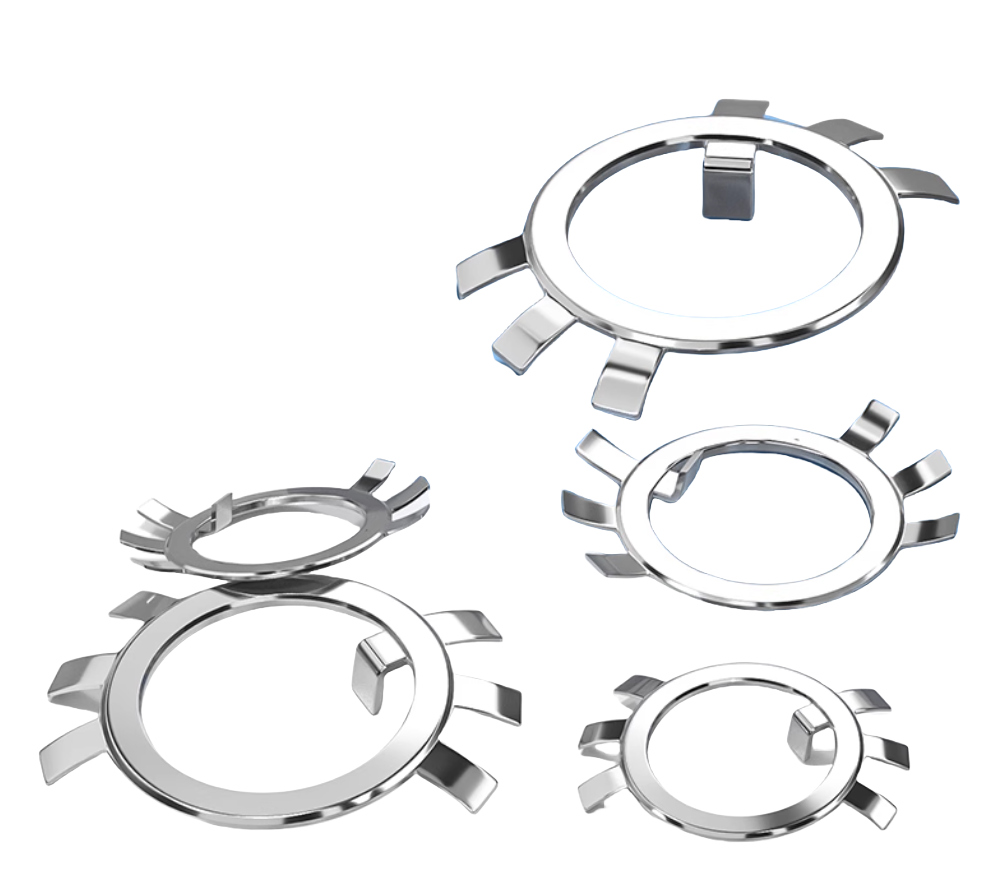 Spring Lock Washers for Electrical Installations M10 M12 M14 M60 Carbon Steel JIS Standard Split Style Six Claw Washer
