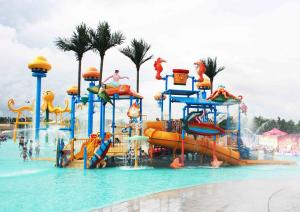 Quality Promotion Kids Water Slides for Children Play Area / Equipment Floor Space 9.5*6.5m wholesale