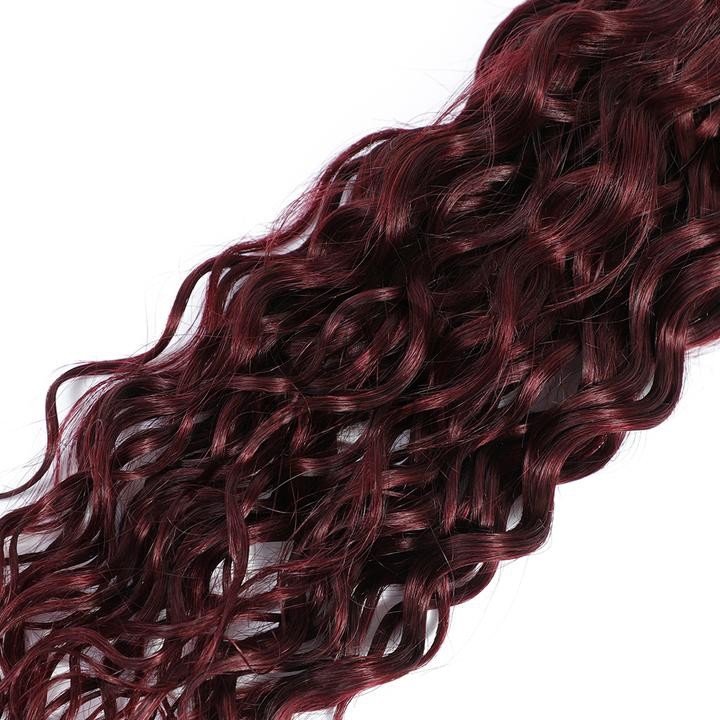 #99J Dark Wine Water Wave Remy Human Hair Bundles Sew In Weave Bundles Brazilian Bundle Deals