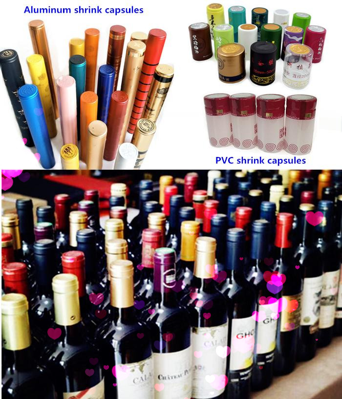 78x38mm Heat Shrink Wine Bottle Capsules Champagne PVC Wine Bottle Seals