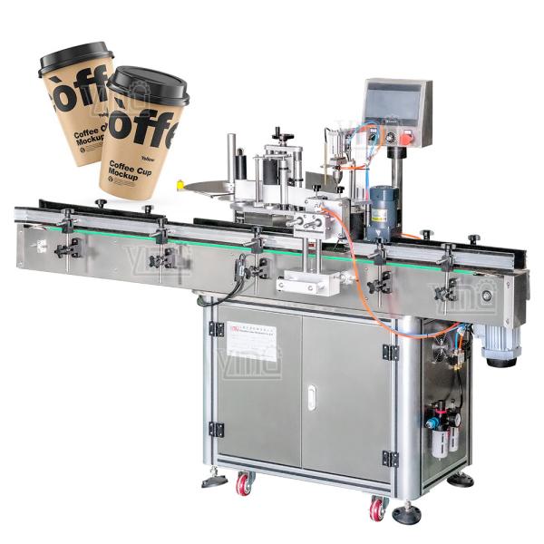 Round Bottle Wrap Around Self Adhesive Labeling Machine Paper For Juice Beverage
