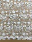 hot sale fashion embroidery lace fabric for wedding dress