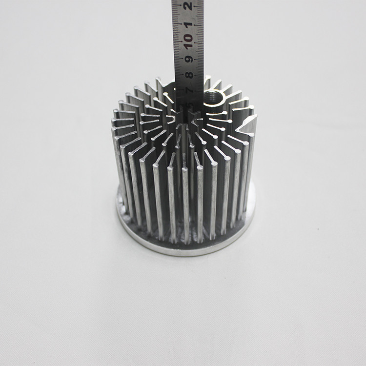 Pin Fin Type Aluminum Alloy Cold Forged Heat Sink For Heat Dissipation Area And Shape