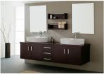 Hanging Prima Vanity Waterproof Bathroom Cabinets With Mounted Sink And Mirror