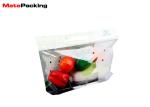 Aluminum Laminated Clear Plastic Produce Bags , Zipper Transparent Packaging