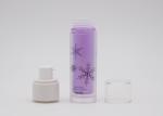 50ml Frosted Purple Cream Spray Bottle Half Cap With Black Silk Screen Printing