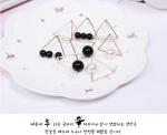 2018 Fashion American style lady party EarringsSilver Many Colors Round shape