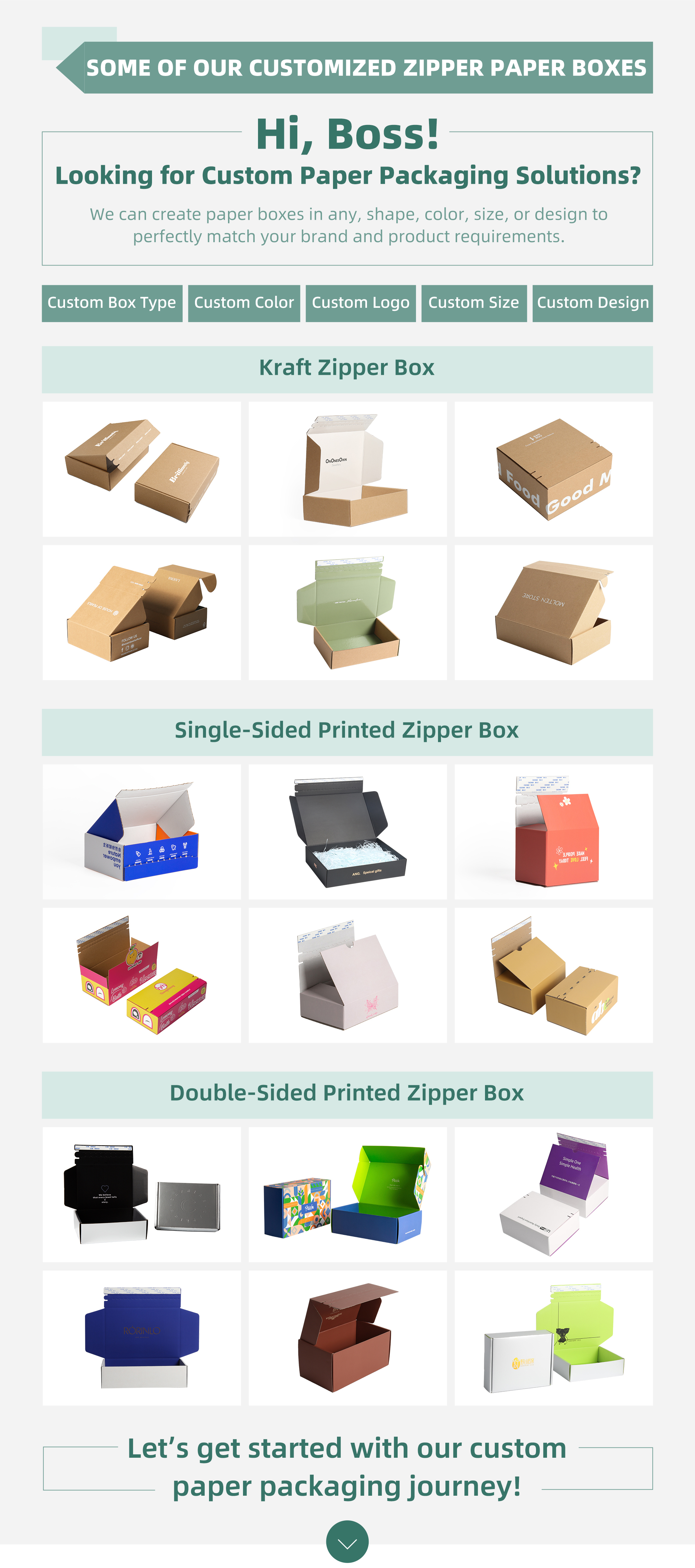 Gift Mailer Box Recyclable Custom Logo Black Packaging Box With Zipper for Perfume