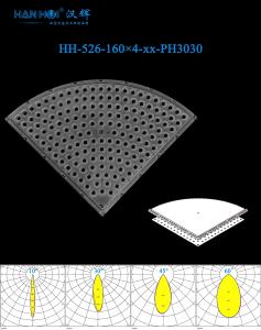Quality 10°/30°/45°/60°/90° Available 160×4pcs 337×337mm 3030LEDs Glare-Free Superior optical clarity Eco-Friendly Stadium Lighting Lens wholesale