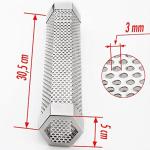 Perforated 12 Inch Punching Smoke Tube Pellet Grill 304 Stainless Steel