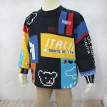 Cute Printing Kids Sweater Baby Boys Knit Casual All-match Boutique Sweater Coat
