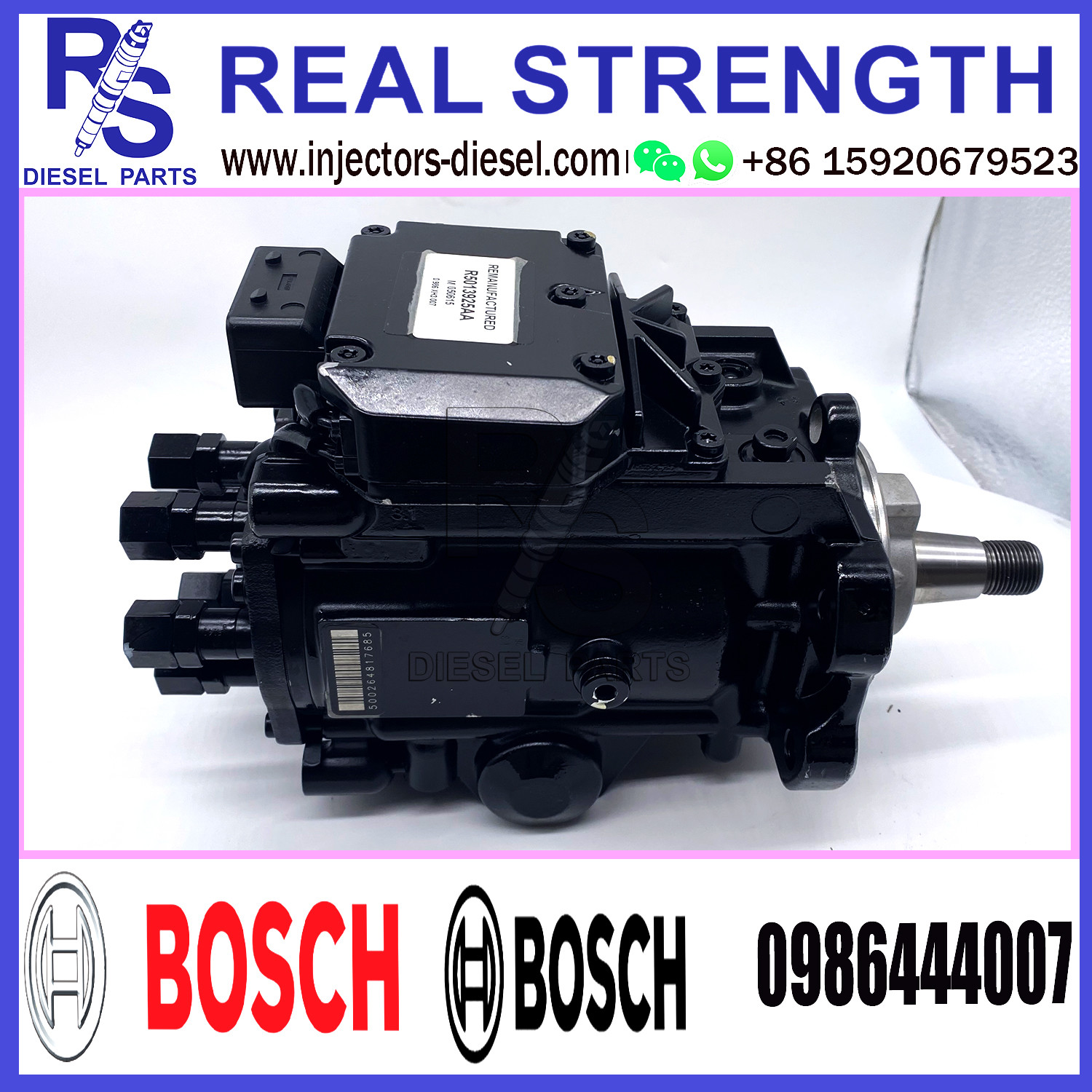 DODGE VP44 Bosch Fuel Injector Pump R5013925AA 0986444007 0470506022 0470506027