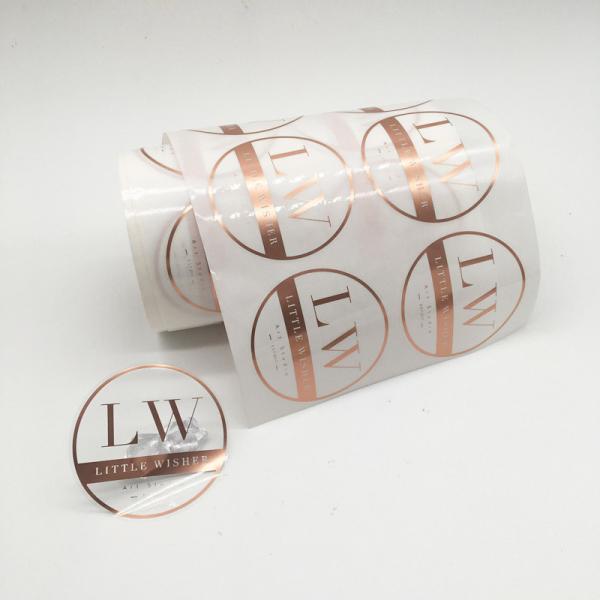 4.4 X 9.2cm Plastic Clear Vinyl Stickers Paper Sheet Material For Cosmetics