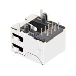 LPJEF180-5CNL Side Entry Pcb Connector Without Leds RJ45 Panel Mount Jack