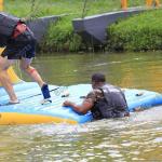 Bouncia Inflatable Landing Ramp For Floating Aqua Park