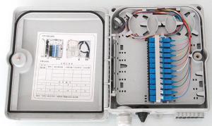 Quality Outdoor FTTH Fiber Optic Waterproof 12 Cores Ftth Termination Box ABS Material wholesale
