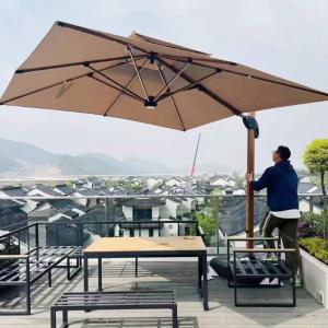 Quality Outdoor Furniture Modern Design Terrace Double-Side Roman Umbrella for Courtyard Garden wholesale