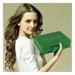 Ribbon Closure Hair Extension Packaging Box Magnetic Closure Gift Box Versatile