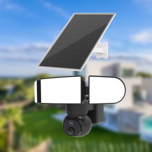 Quality 4G 4MP Cellular Solar Security Camera Pan Tilt 19200mAh Battery Operated CCTV Camera wholesale