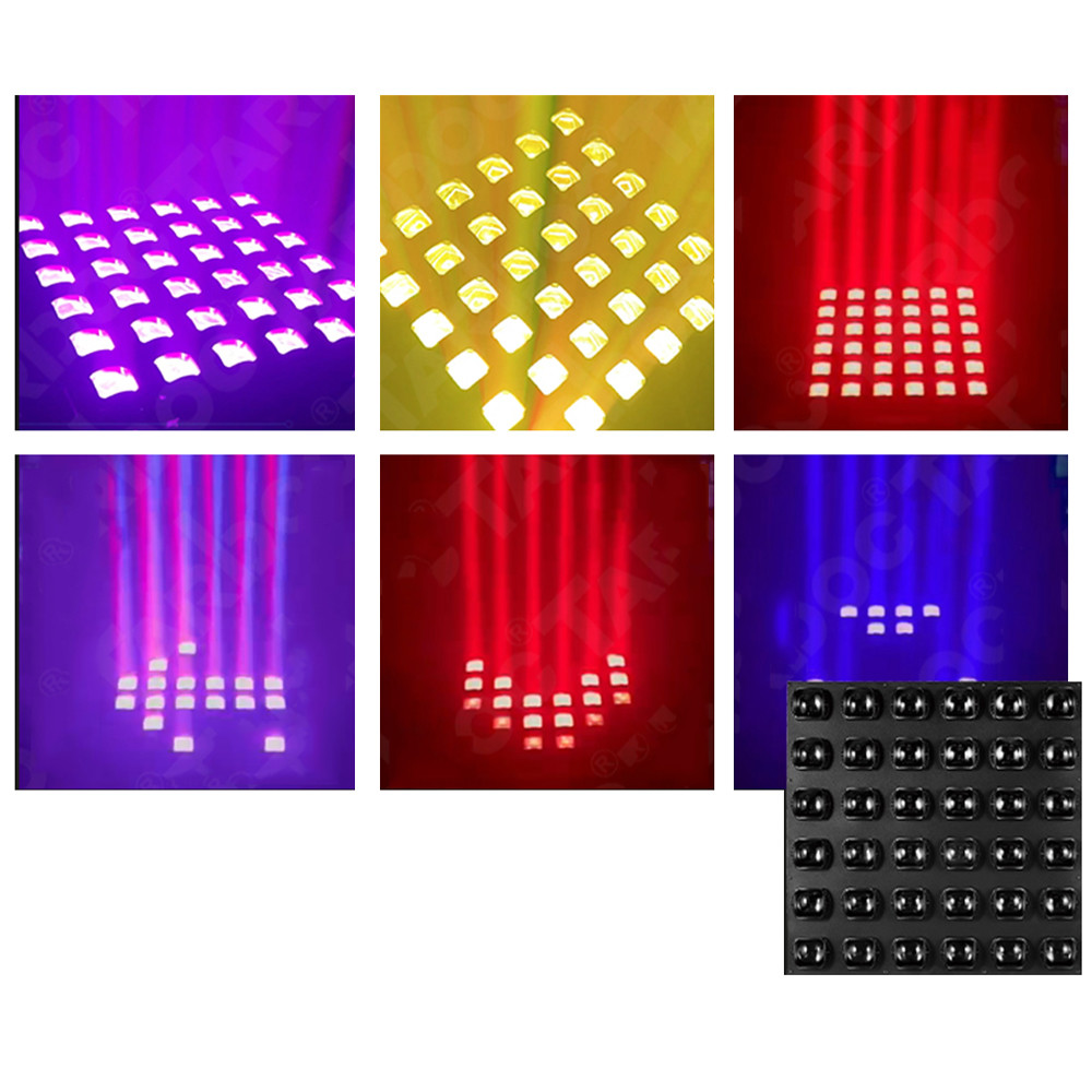 36 8W full color matrix lights stage LED bar disco party background lights dyeing flashing 300w