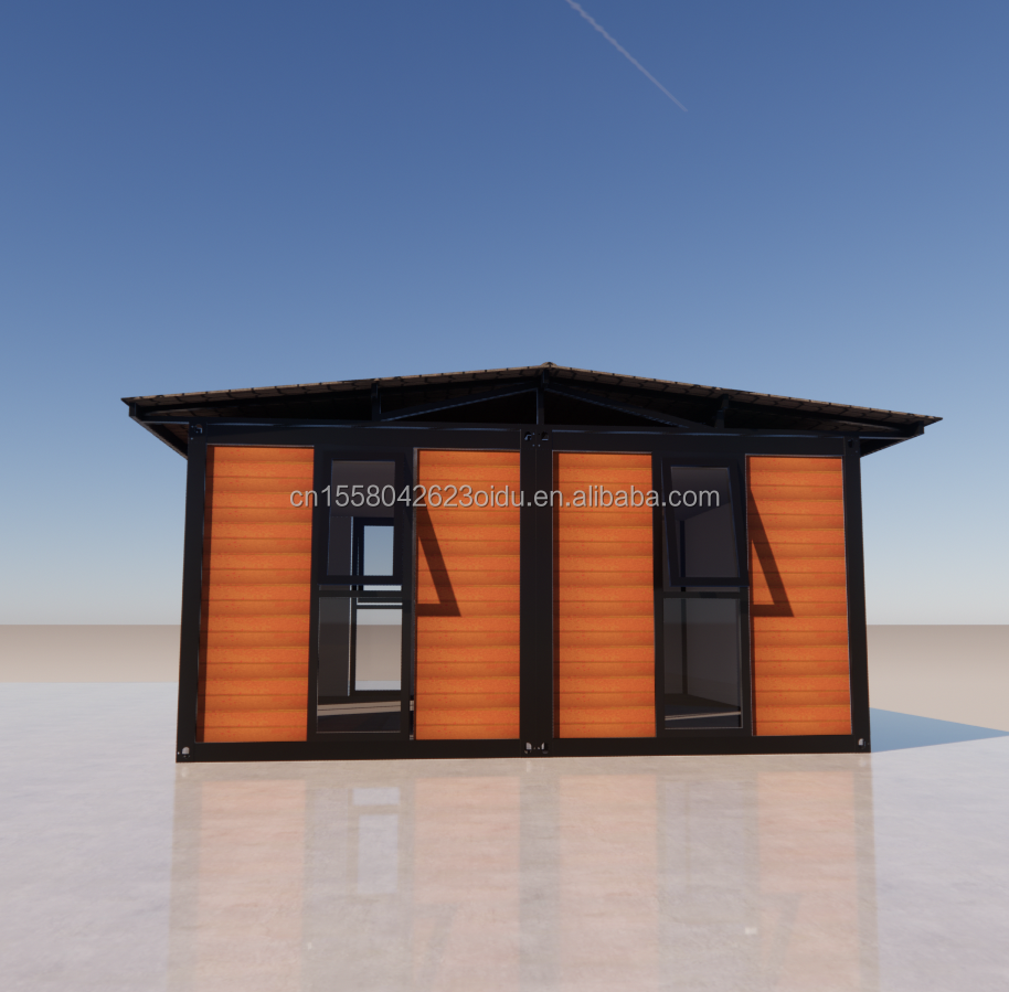 Removable Sandwich Panels Flat Pack Prefabricated Garden House for Easy Assembly and Transport in 20ft or 40ft Container