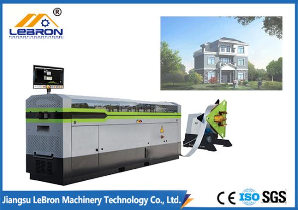 Prefabricated House Roll Forming Machine White Color Light Gauge Steel Framing