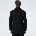 Stylish and Sustainable Middle-Aged Double-Sided Woolen Cashmere Coat for Men's