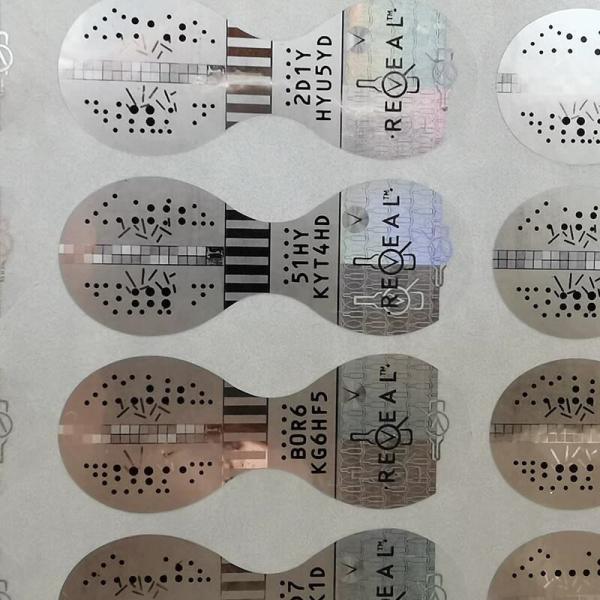 Anti Counterfeit Premium Wine Label UV Embossed Waterproof Security Label