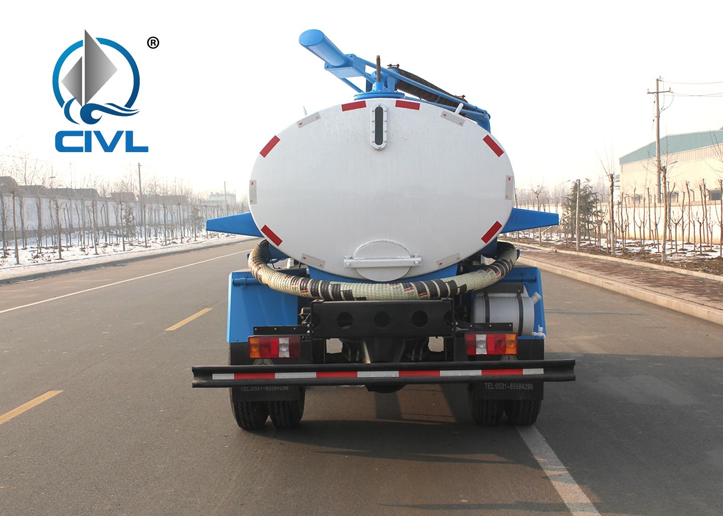 New Light Type 5 - 6CBM LHD 4X2 Sewage Suction Truck Sinotruk Howo7, Combination Sewer Cleaning Truck