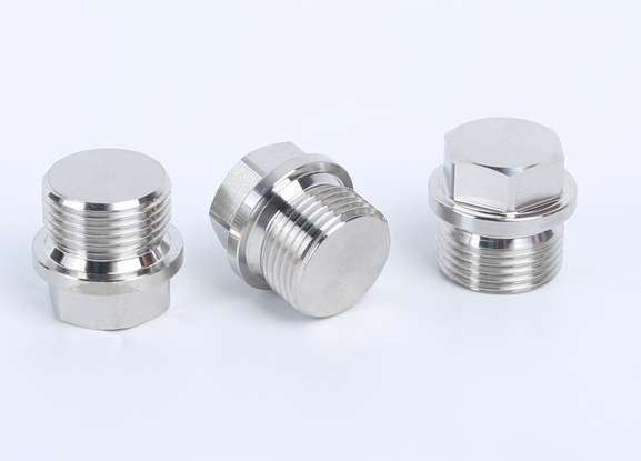 Laryngeal Plug 304 Stainless Steel Outer Hexagon Flange Face Plug for Plugging Oil and Water Pipes