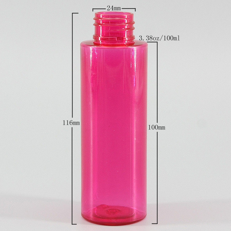 PET 24mm Pink 3.38oz Plastic Liquor Bottles