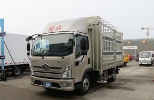 Quality Used Faw Cargo Truck Champagne Color 4*2 Fence Lorry Truck 4 Meters Box Flat Cabin wholesale