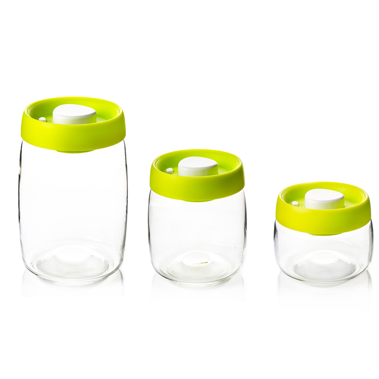 Glass Candy Jars With PP Lid