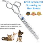 Forged Steel Salon 30 Teeth Sharp Dog Hair Trimming Scissors