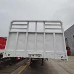 Relay Valve Wabco 3 Axles Flatbed Container Transport Truck / Semi Trailer for