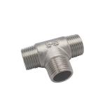 Casting Stainless Steel Tee Fitting for Water Plumbing Pipe Male Female Threads
