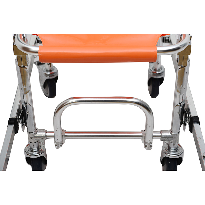 CE Emergency Evacuation Equipment Folding Stair Stretcher Orange
