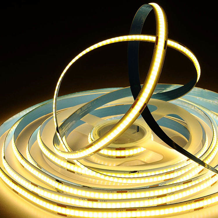 Flexible COB CCT Dimmable LED Strip 2700K-6500K 5M 10W/m 8mm PCB