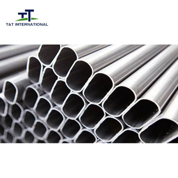 Bended Hot Dipped Galvanized Oval Steel Tubing Elaborate Polishing Bright