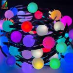 Waterproof IP44 LED Ball String Lights Remote Control For Outdoor Decoration