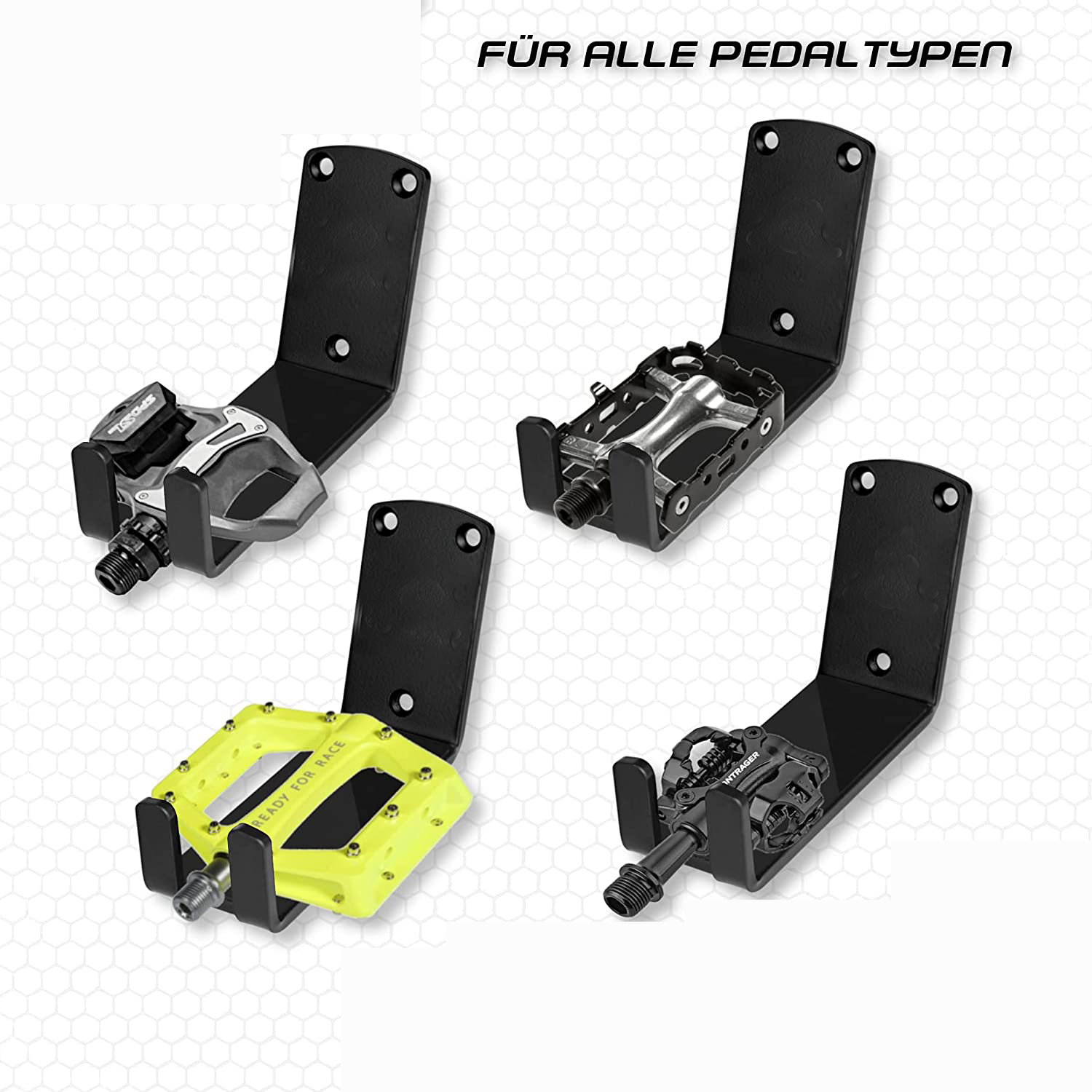 Metal Pedal Suspension Rack Detachable Design for E-Bikes MTBs City Bikes and Road Bikes