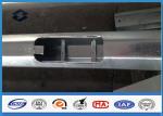 Trunk Road Hot Dip Galvanization Round steel light pole , double arm street