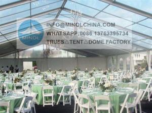 Quality Anti Rust Surface Outdoor Wedding Tent With Clear Roof wholesale