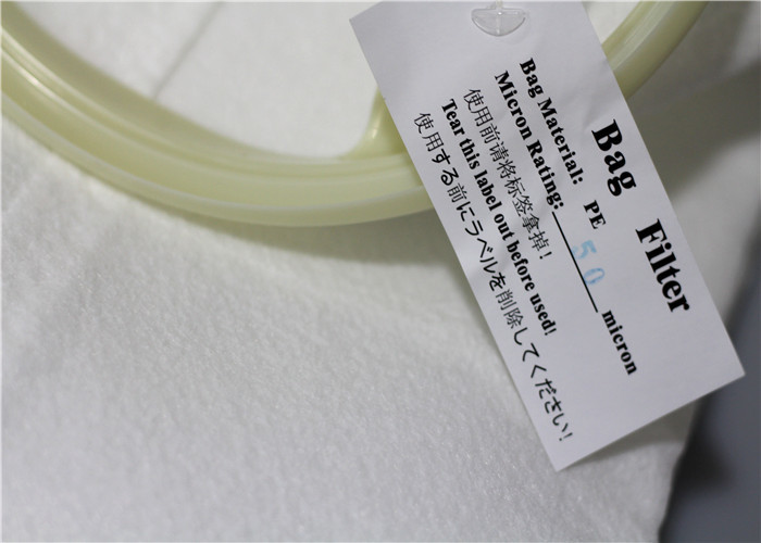 Customized Liquid Filter Bag Sock , 5 Micron Cloth Filter Bags For Water Treatment
