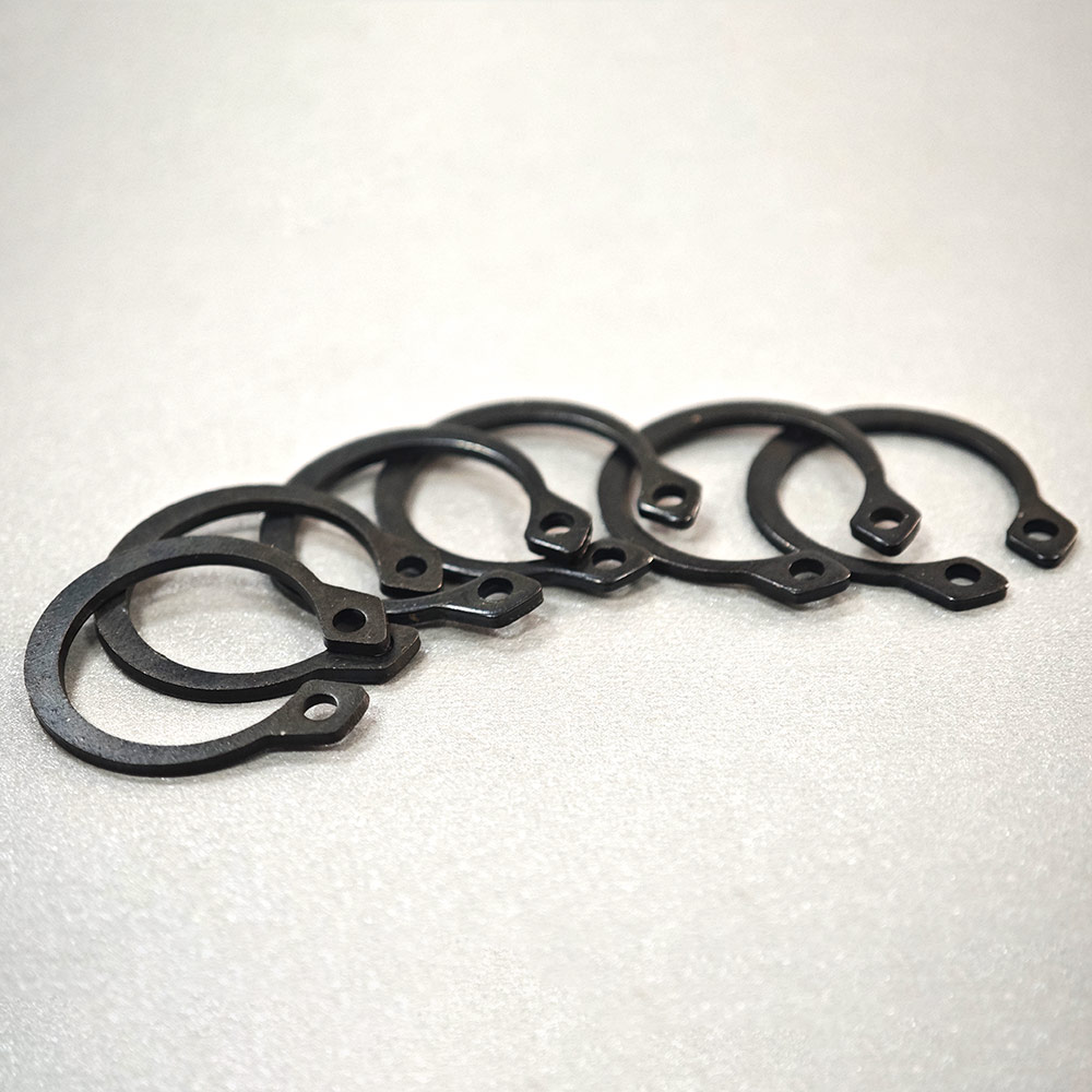 Mechanical Dimentions Black C Type Washer Retaining Ring Circlips Open End Lock Washer