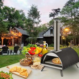 Quality 16 Inch Black Carton Horno Single Pizza Oven with and Customized Logo Acceptable wholesale