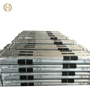 Quality 99.9% Zinc 15KV Overhead Line Pole EN10046 75um Well Finished Galvanization wholesale