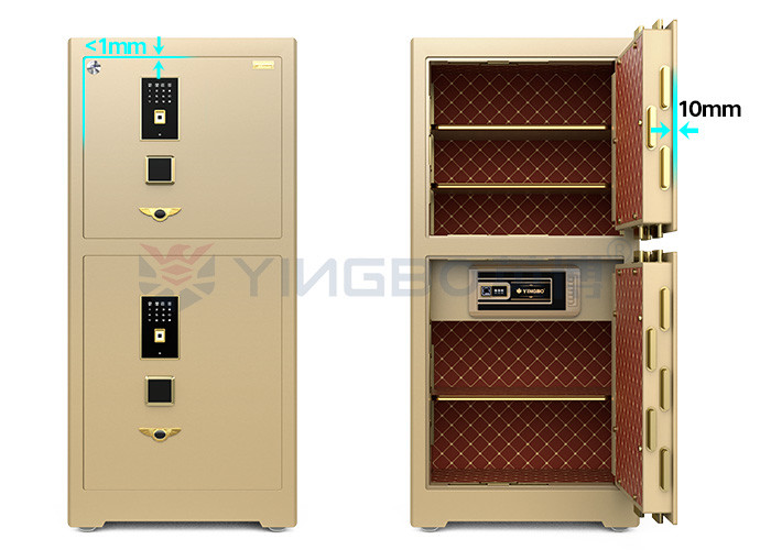 Vertical Lock Design Security commercial safe box 4 Open Ways And 3D Stereo Soft-Roll Leather H1280mm