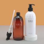 Skincare Packaging Plastic Spray Bottle 300ml Round Screen Printing